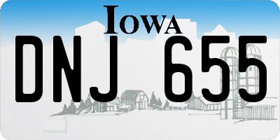 IA license plate DNJ655