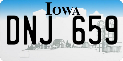 IA license plate DNJ659