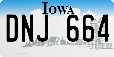 IA license plate DNJ664