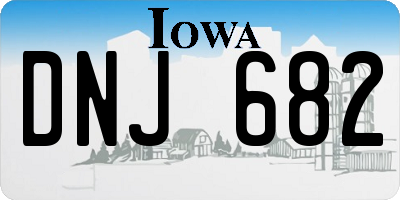 IA license plate DNJ682