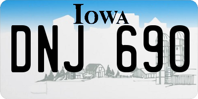IA license plate DNJ690