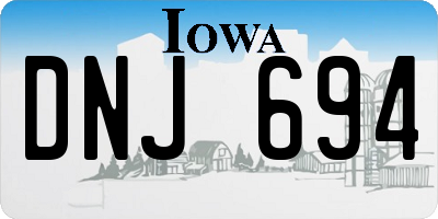IA license plate DNJ694