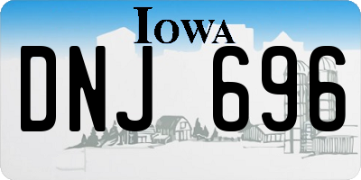 IA license plate DNJ696