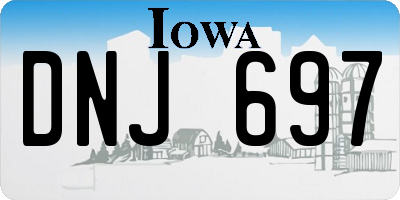 IA license plate DNJ697