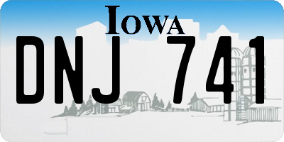 IA license plate DNJ741
