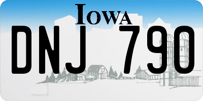 IA license plate DNJ790