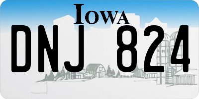 IA license plate DNJ824