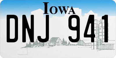 IA license plate DNJ941
