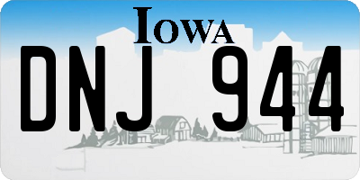 IA license plate DNJ944