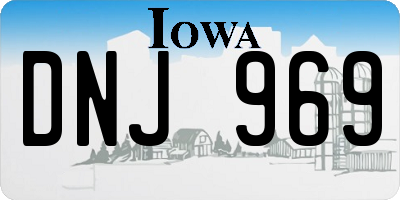 IA license plate DNJ969