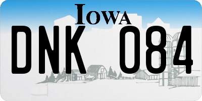 IA license plate DNK084