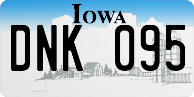 IA license plate DNK095