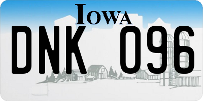 IA license plate DNK096
