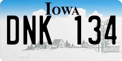 IA license plate DNK134