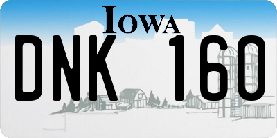 IA license plate DNK160