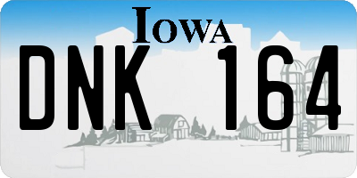 IA license plate DNK164