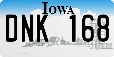 IA license plate DNK168