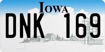 IA license plate DNK169