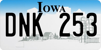 IA license plate DNK253