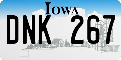 IA license plate DNK267