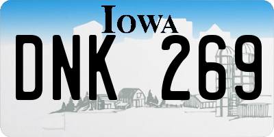 IA license plate DNK269