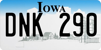 IA license plate DNK290