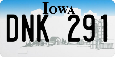 IA license plate DNK291
