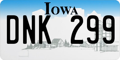 IA license plate DNK299