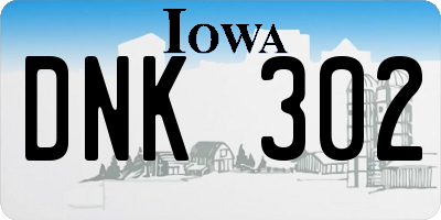 IA license plate DNK302