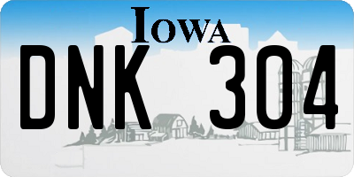 IA license plate DNK304