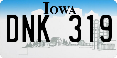 IA license plate DNK319