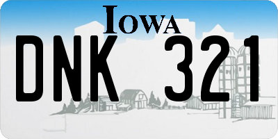 IA license plate DNK321
