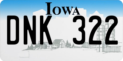 IA license plate DNK322