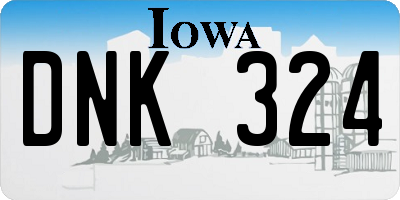 IA license plate DNK324