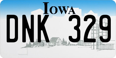 IA license plate DNK329