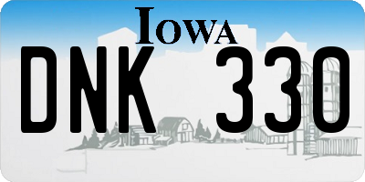 IA license plate DNK330