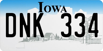 IA license plate DNK334