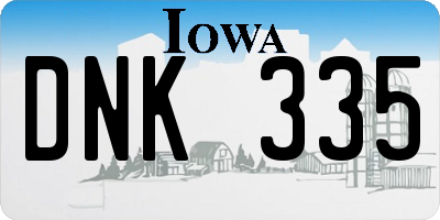 IA license plate DNK335