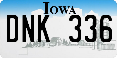 IA license plate DNK336