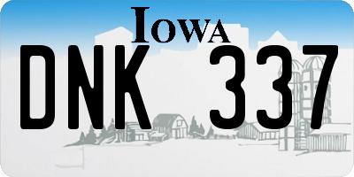 IA license plate DNK337