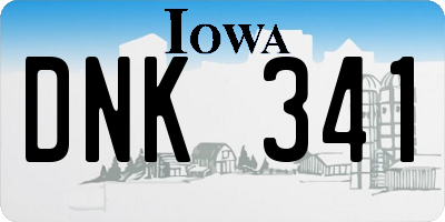 IA license plate DNK341