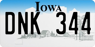 IA license plate DNK344