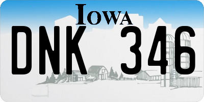 IA license plate DNK346