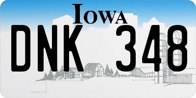 IA license plate DNK348
