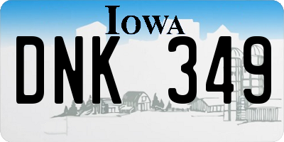 IA license plate DNK349