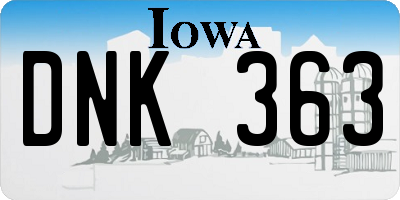 IA license plate DNK363