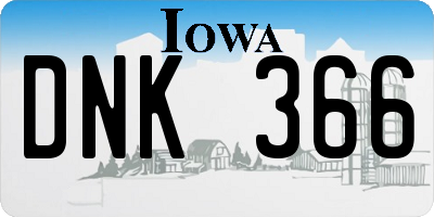 IA license plate DNK366
