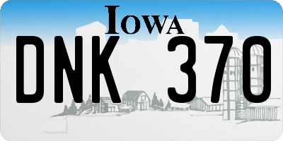 IA license plate DNK370