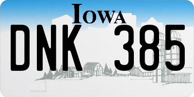 IA license plate DNK385