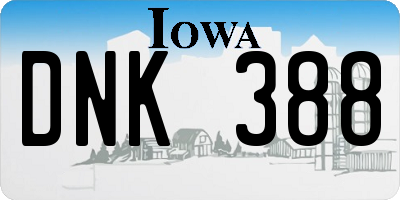 IA license plate DNK388